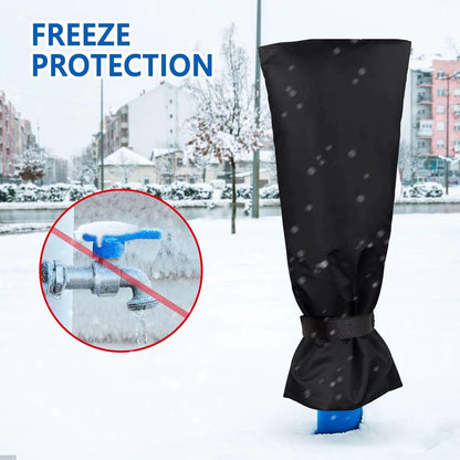 Outdoor Water Faucet Cover for Winter, 25" x 13" Outside Thickened Yard Spigot Cover for Winter Freeze Protection, Reusable Waterproof Faucet Socks