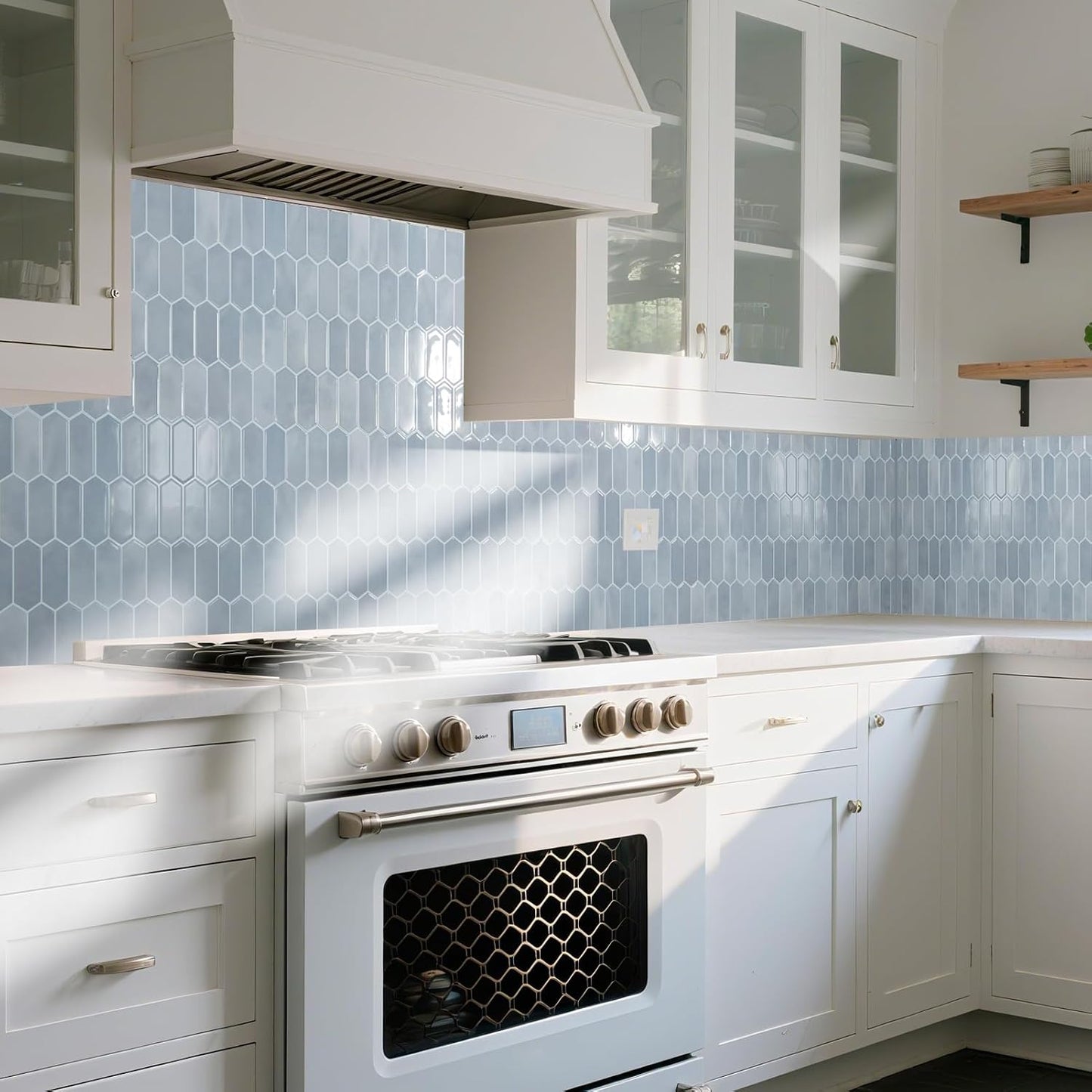 Art3d 10-Sheet Heavy-Duty Peel and Stick Backsplash, Self-Adhesive Vinyl Wall Tiles for Kitchen Countertop Bathroom, White