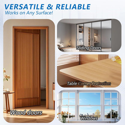 118" Weather Stripping Door Seal Strip, Wedge-Shape Window Foam Seal Strip, Soundproof Front Door Frame Seal, Self-Adhesive Winter Insulation for Doors & Windows, Noise Cancelling Window Inserts