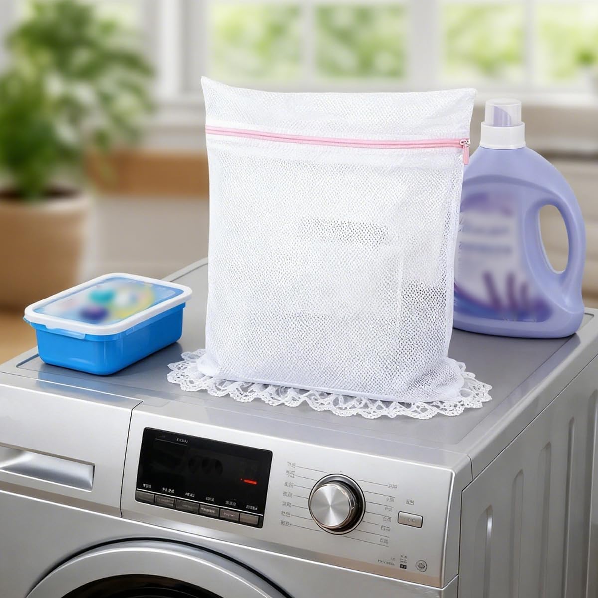 Mesh Laundry Bags for Delicates with Zipper,Lingerie Bags for Washing Delicates,Travel Storage Organize for Laundry,Blouse,Bra,Stocking,Lingerie