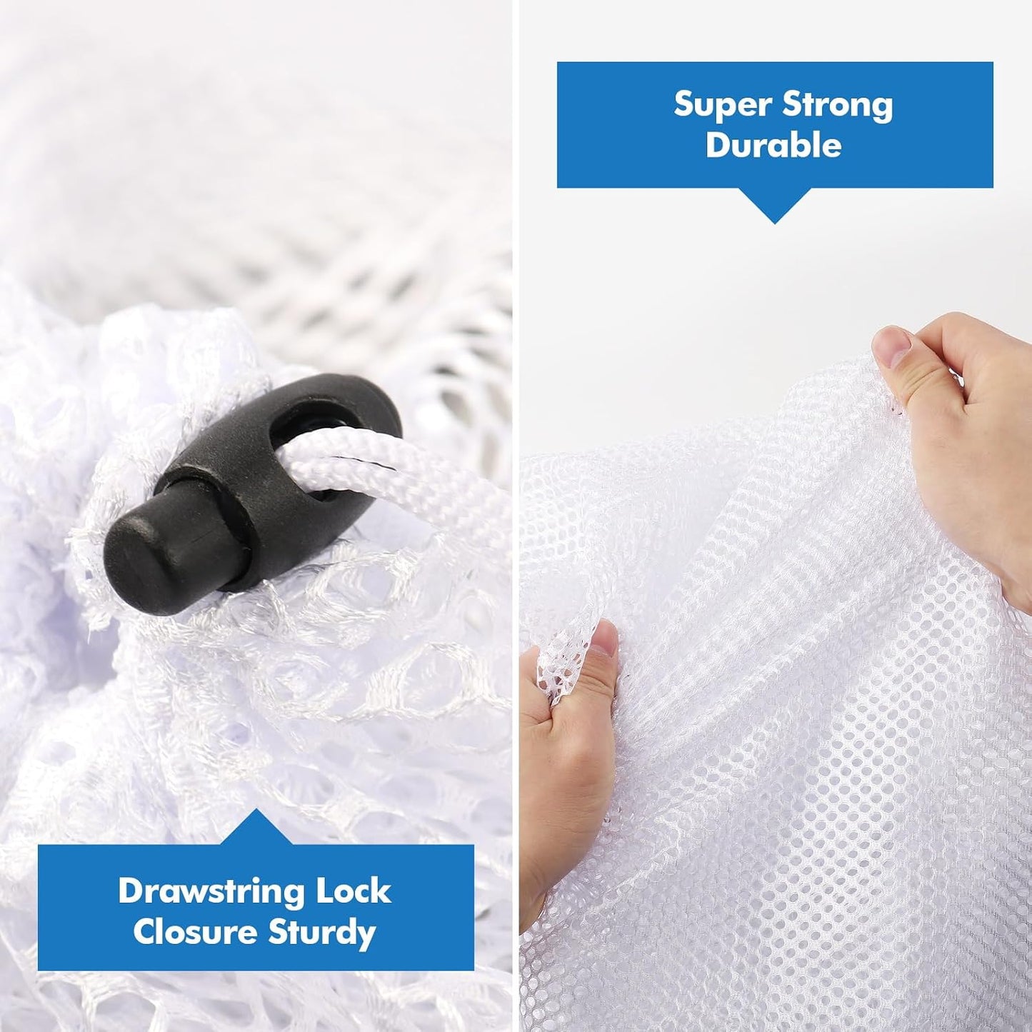 3 Pack XXL Mesh Laundry Bags for Delicates, Extra Large Laundry Wash Bags for Clothes,Bed Linen,Toys with Drawstring Closure Sturdy(3 XXLarge 28 x 26 Inches)