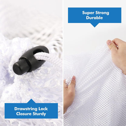 3 Pack XXL Mesh Laundry Bags for Delicates, Extra Large Laundry Wash Bags for Clothes,Bed Linen,Toys with Drawstring Closure Sturdy(3 XXLarge 28 x 26 Inches)