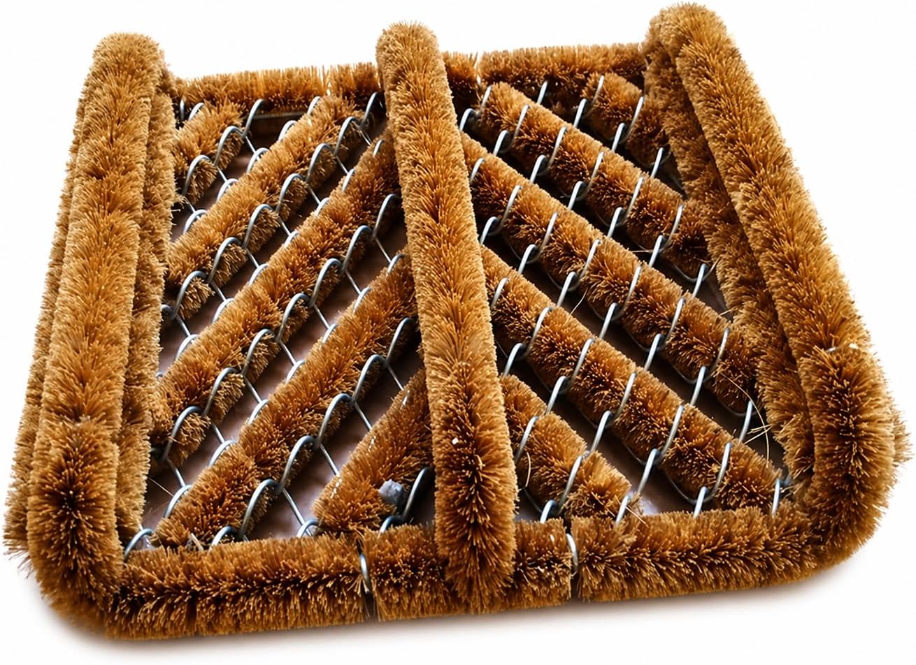 Extra Durable Coir Boot Scraper Doormat,Wire and Coir Doormat,Scraper MAT,Coconut Fibre Doormat/BOOTSCRAPER,Boot Wiper,Shoe Wiper 2.5"X12"X13"Inches