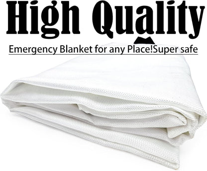 Blankets 8 Packs with Gloves. High Heat-Resistant fire Blankets for Home Security, Kitchen and Camping, Emergency fire Blankets for Home and Kitchen,