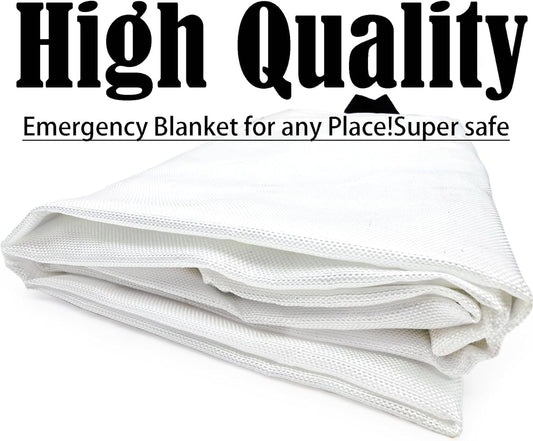 Blankets 8 Packs with Gloves. High Heat-Resistant fire Blankets for Home Security, Kitchen and Camping, Emergency fire Blankets for Home and Kitchen,