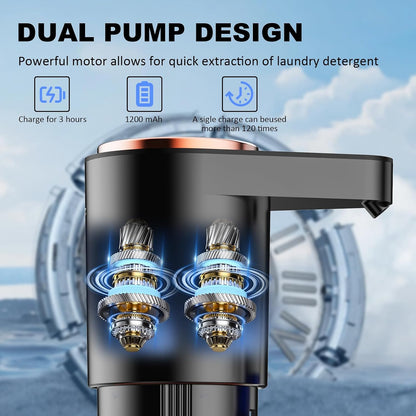 Electric Detergent Dispenser,Automatic Laundry Detergent Dispenser,Wireless Electric Detergent Pump,Quickly Resolve Burdens in Laundry Room Organization