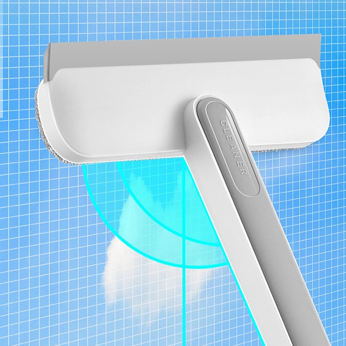 Mesh Screen Cleaner Tool Double Sided Window Brush with Detachable Brush Head White Household Cleaning Solution