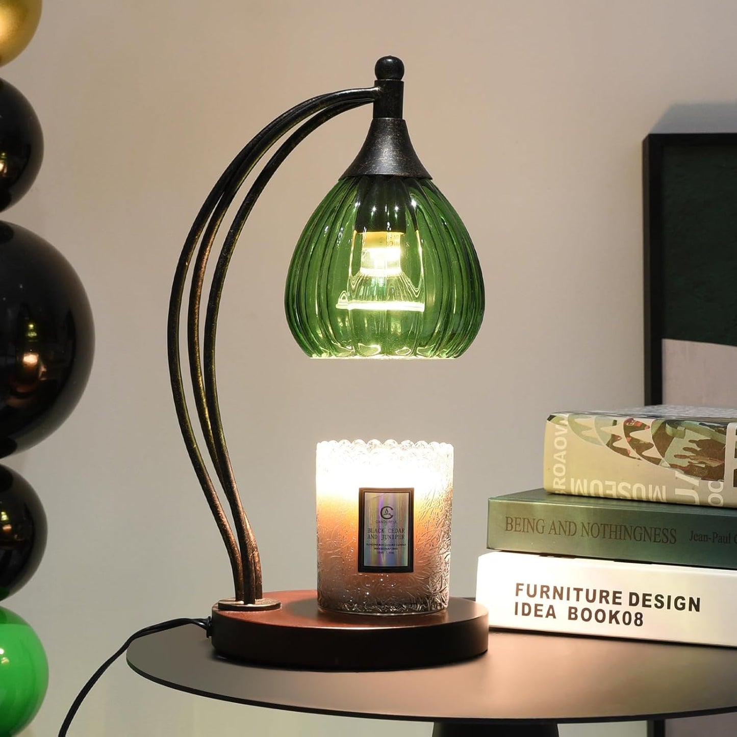 Candle Warmer Lamp with Timer Dimmer - Electric Light Wax Warmer for Jar Candles - Lamp with 2 Bulbs, Unique Birthday Gifts for Women Mom House Warming Gifts New Home Decor