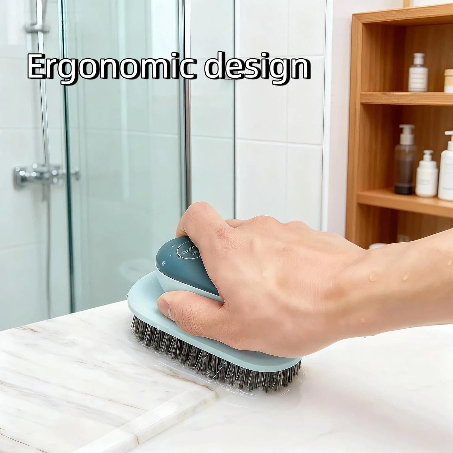 Laundry Brush, Shoe Brush, Used for Cleaning Stains, Floor Tiles, Kitchen, Carpet, Household Cleaning, Etc. Easy to Hold Set of 2 Pieces