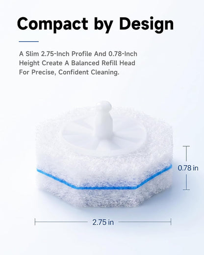 20 Count Toilet Wand Refills for Clorox, 5X Cleaning Power Toilet Bowl Cleaners & High-Density Disposable Toilet Scrubber Refill - No Falling Apart, Instant Foam for Bathroom Cleaning