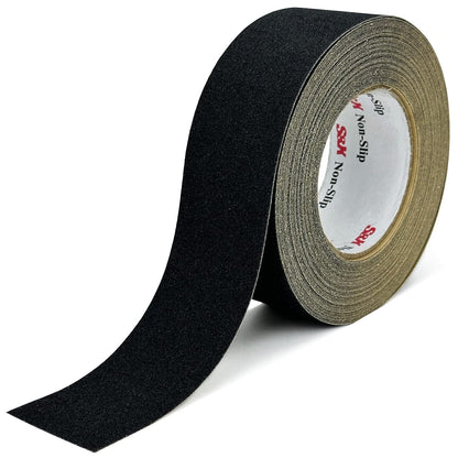 S&X Premium Outdoor Anti-Slip Tape - 4" x 60' Black Non-Slip Traction for Stairs, Ramps, Walkways, Boats, Weatherproof, High Traction, Long-Lasting Safety Solution