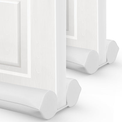 Comfyanno Under Door Draft Stopper - Bottom Door Seal & Gap Filler- Fits 30” to 36” Door, Block Noise, Sound, Air, Bugs, Dust, Easy to Install, Double Side Block, No Adhesive, Black