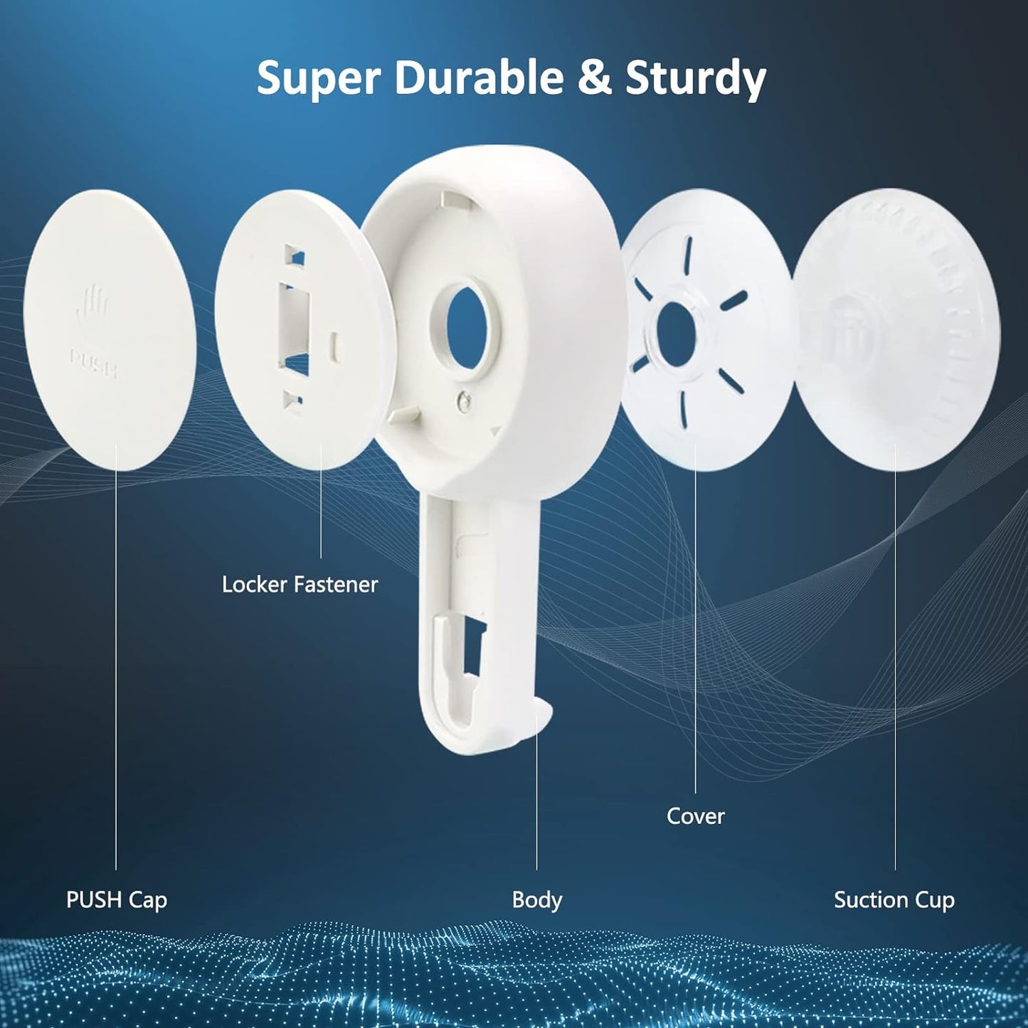 TAILI Upgraded Bathroom Mirror Suction Cup Toothbrush Holder with Razor Hook, Visible Safety Indicator, Large Capacity Inverted Trapezoid Design, Removable Shower Caddy for Toothbrush, Toothpaste, etc