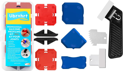 Caulk Application Tool Kit Sealant Finishing Tool Set Silicone Profiling Kit 9 Pcs, Caulk Spreader Silicone Smoother Caulking Edger Tool for Tile Siding Window Sink Joint