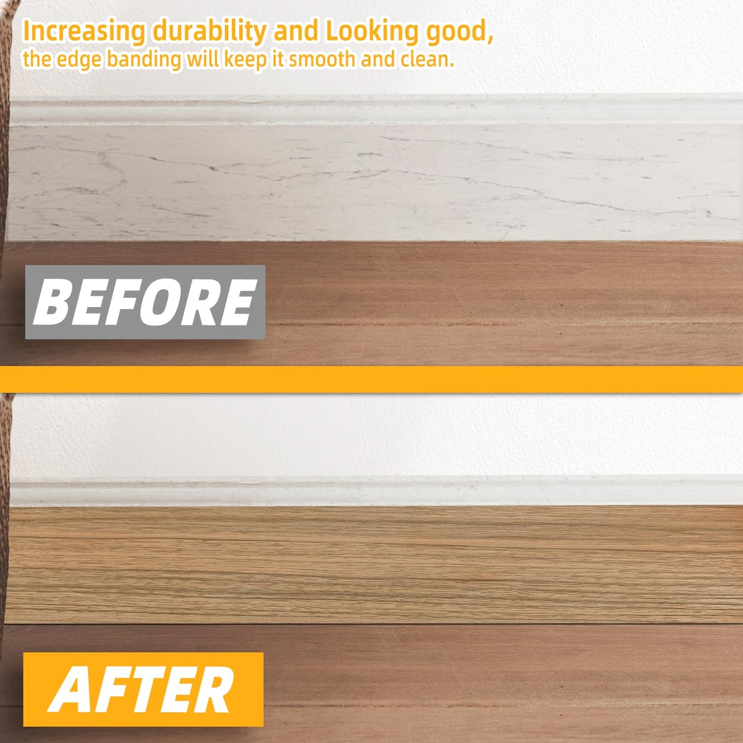 GSCIT Club Wood Grain Repair Tape, 2.4 inch X 15ft Self Adhesive Maple Grain Repair Patch for Tables, Chairs, Baseboards, Doors, Windows, Floors, Handicraft DIY. - Colors B