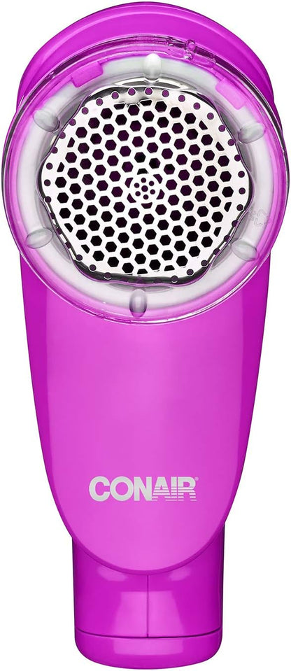 Conair Fabric Shaver and Lint Remover, Battery Operated Portable Fabric Shaver, Pink