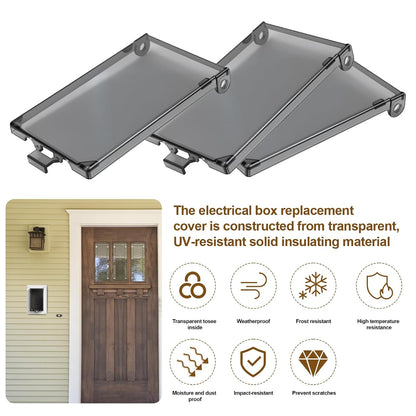 DBVC 1-Gang Vertical Recessed Outdoor Electrical Outlet Box Replacement Cover, Type 3r Enclosure Cover Replacement for Electrical Box DBVR1C/DBVS1C/DBVM1C/60VC Etc Electrical Outlet Box-3PCS