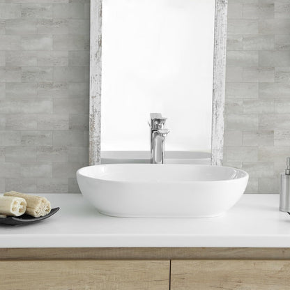 10- Sheet Polished White Peel and Stick Backsplash, 12’’Luxury PVC Ceramic Look Self Stick Subway Tiles, Waterproof Peel and Stick Wall Tiles for Kitchen and Bathrrom