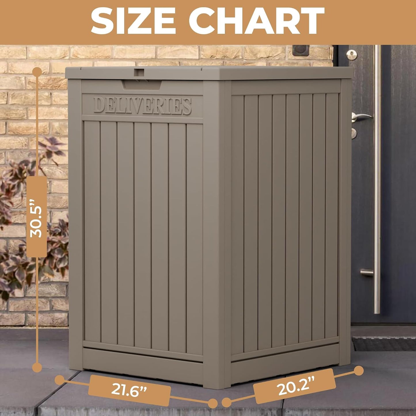 230 Gallon Large Outdoor Storage Box Waterproof, UV Resistant Resin Deck Box with Hydraulic Rod & Lockable Latch for Patio Furniture, Outside Storage Box for Garden Tools, Patio Cushions, Black