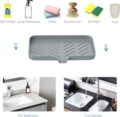 Great Silicone Soap Dish - 4 Pcs Thickened Self-Draining Soap Tray for Shower & Bathtub-Great High-Purity Silicone Soap Dish
