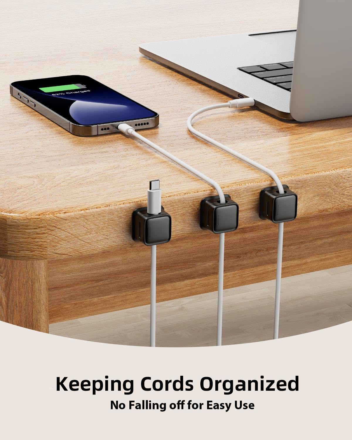 9 Pack Cord Organizer Holder,Costop Strong Adhesive Under Desk Cable Management,Magnetic Cable Clips,Wire Holder Keeper Organizer Neatly for Home,Office,Car,Desk,Nightstand,Desktop