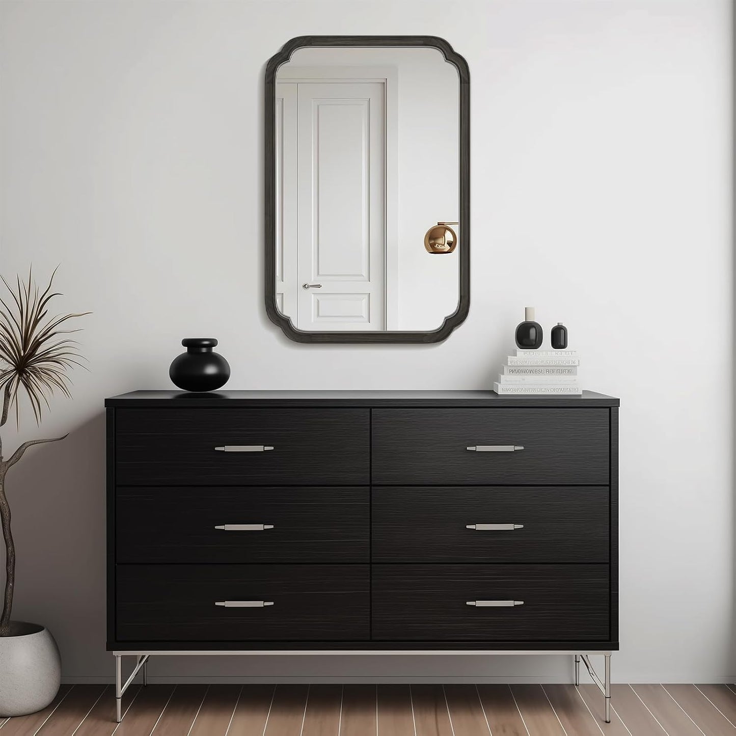 WallBeyond Full Length Mirror Wall Mounted 65"x22", Rustic Wooden Frame Floor Mirror, Large Full Body Mirror for Bedroom, Leaning or Hanging Against Wall, Natural