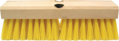 Weiler 44026 Heavy Duty Deck Scrub Brush with Natural Palmyra Bristles for Wooden Decks, Conrete Patios, and Other Rough Surfaces