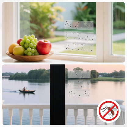 LULUCATCH Window Fly Trap, 24 Pack Fruit Fly Traps for Indoors, Sticky Gnat Trap Bug Trap, Non-Toxic Odorless Flying Insect Trap, Pet Safe Bug Catcher for Fruit Fly, Mosquitos, Fungus & Flying Insect