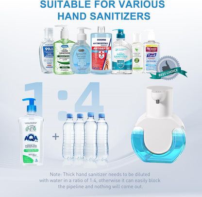 2 Pack Automatic Soap Dispenser,14.2oz/420ML Touchless Automatic Foaming Hand Soap Dispenser,Rechargeabled Wall Mounted Smart Pump for Bathroom Kitchen