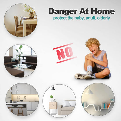 Edge Protector Baby Proofing Corner Protectors Silicone Desk Edge Cushion Child Safety Edge Covers Bumper for Table, Cabinets, Crib, 13ft x 1.2 Inch Edge Protector Strip with 4 Pack Corner Guards