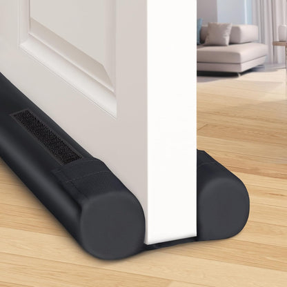 BlissTrends Door Draft Stopper Covers Gaps up to 2.36", Draft Stopper for Bottom of Door Soundproof, Windproof, Dustproof, Block Light, Insect Resistant, Under Door Draft Stopper 36 Inch (Black)