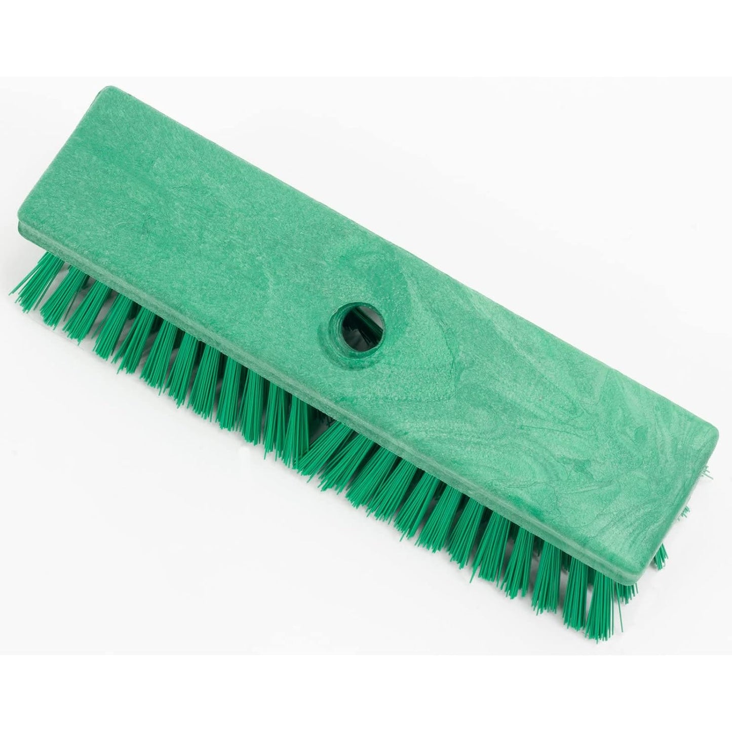 SPARTA Plastic Floor Scrub Brush, Brush Head Only, Deck Brush with ACME Standard Thread Fitting for Deck, Industrial Kitchens, and Hospitals, 10 Inches, Yellow