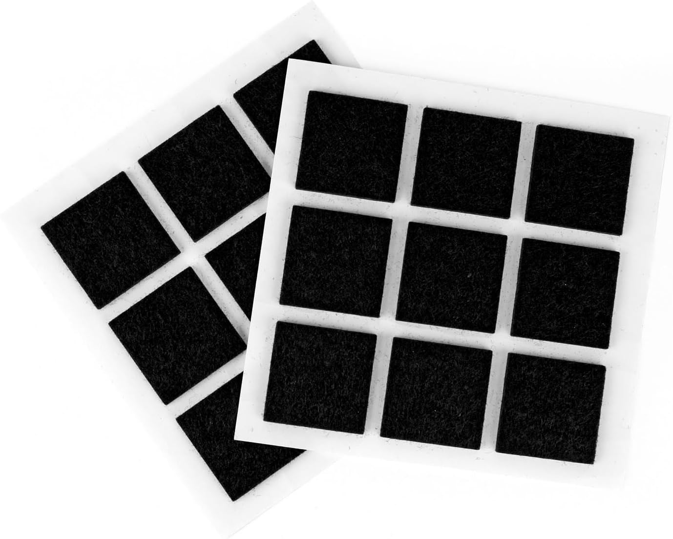 Furndiy Felt Furniture Pads for Hardwood Floors, Self-Adhesive Felt Pad for Chairs & Seat Legs, Easy Slide, Anti Scratch, Noise Stopper, Bumper & Buffer, Floor Protection - Based in USA - 0.8'' Black
