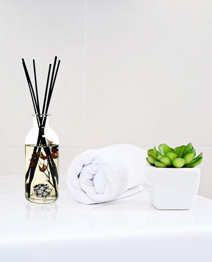 Urban Naturals Smoked Vanilla Reed Diffuser Set with Vanilla Bean, Sandalwood & Leather | Made in the USA - Colors A