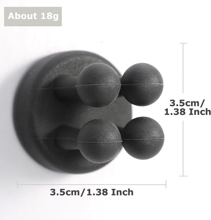 4 pcs Silicone Toothbrush Holder Multi-Function Hook Waterproof self Adhesive Single Toothbrush Hook Plug Holder for Wall for Hanging Bathroom Kitchen Living Room Office