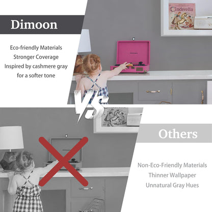 Dimoon 17.7''x118'' Peel and Stick Wallpaper White Contact Paper for New Environmentally Friendly Materials Thickening Upgrade Embossed Renter Friendly Wall Paper Modern Vinyl Wrap Countertop Bedroom
