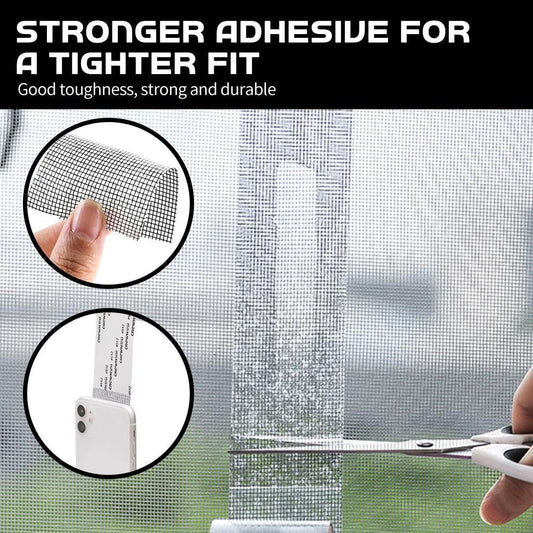Upgraded Strong Adhesive Screen Repair Tape, 2024 New 2" x 80" Screen Repair Kit Window Fiberglass Mesh Screen Repair Tape, Self-Adhesive Screen Window Repair Patch for Doors, Windows