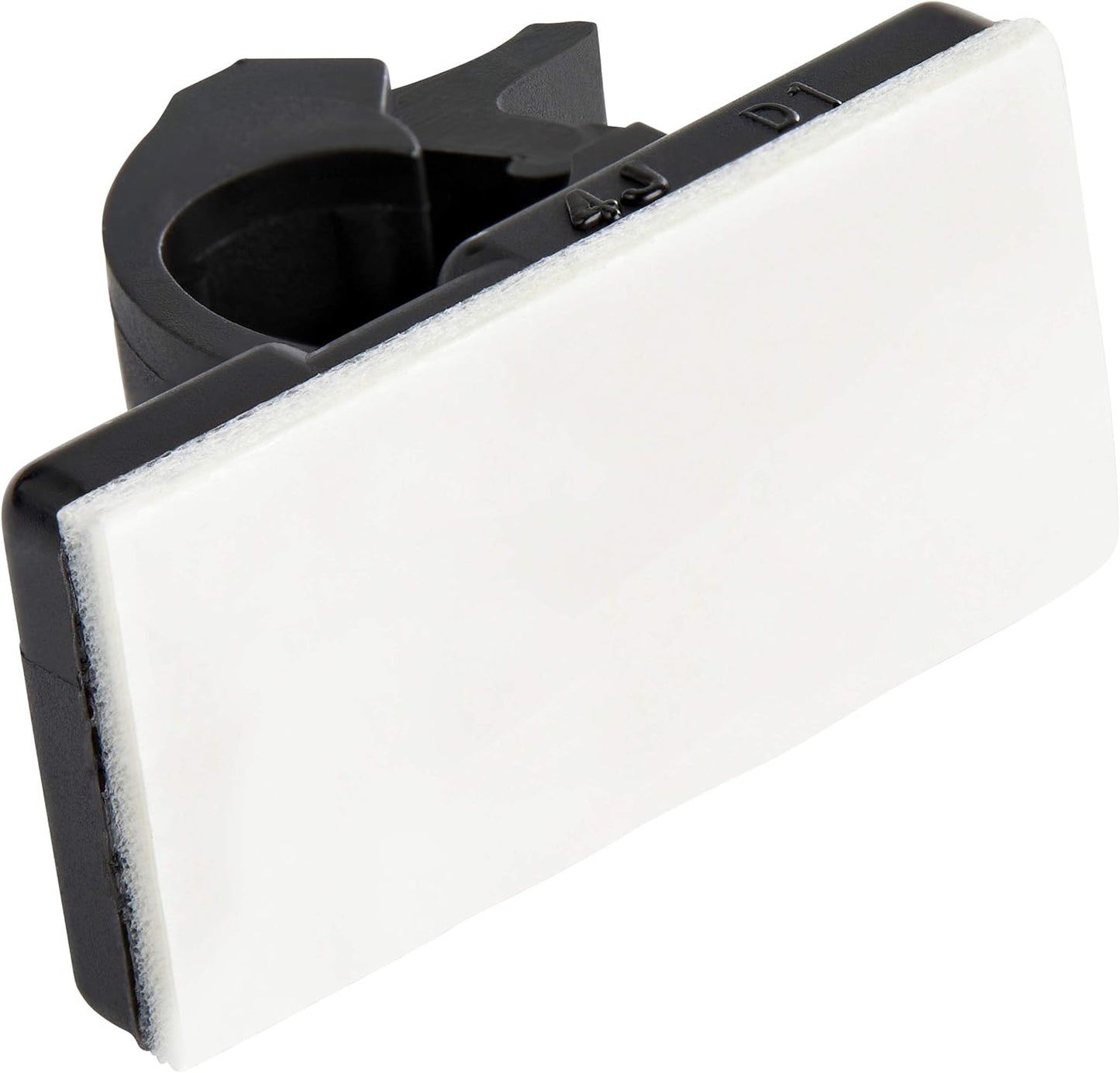 StarTech 100 Adhesive Cable Management Clips, Black, TAA, Sticky (CBMCC2) | Nylon Self Adhesive Clamp UL/94V-2 Fire Rated, Network/Ethernet/Office Desk/Computer Cord Organizer, Wire Holders