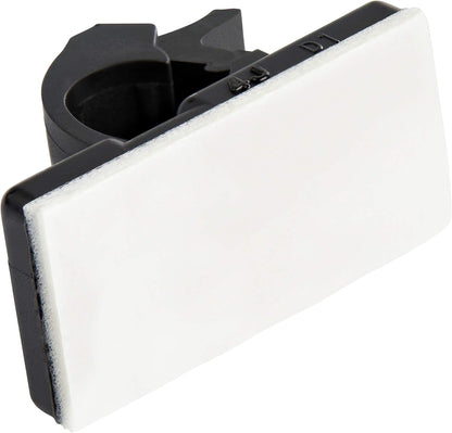 StarTech 100 Adhesive Cable Management Clips, Black, TAA, Sticky (CBMCC2) | Nylon Self Adhesive Clamp UL/94V-2 Fire Rated, Network/Ethernet/Office Desk/Computer Cord Organizer, Wire Holders