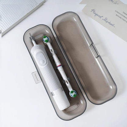 Newly upgraded toothbrush travel case, suitable for Oral-B/Oral-B Pro/Philips Sonicare/Aquasonic toothbrush, travel electric toothbrush box(black)
