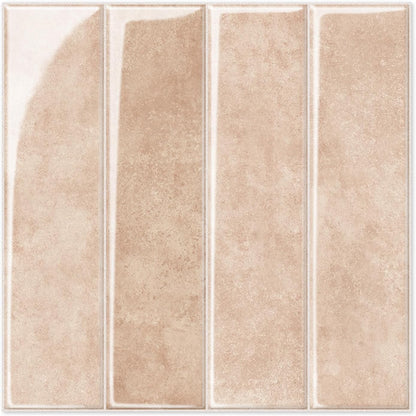 Alwayspon 10 Sheets 12x12inch Beige 3D Vinyl Backsplash Tiles, Self-Adhesive Peel and Stick Wall Tile Stickers Stick on Subway Tiles for Kitchen Bathroom Wall