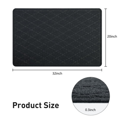 KOOTETA Stair Treads for Wooden Steps Indoor, 15 Pack 8" X 30" Non Slip Carpet Stair Treads with Reusable Adhesive for Kids Elders and Dogs, Surface Polyester TPR Backing Stair Runner Rugs, Dark Grey