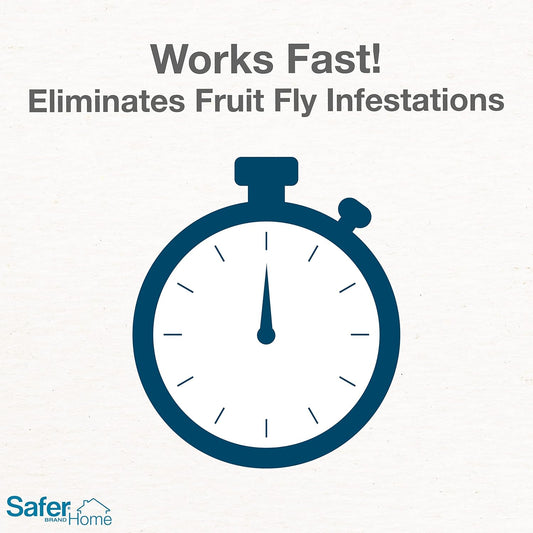 Safer Brand Home SH500 Indoor Fruit Fly Trap – Ready-to-Use, Non-Staining, No synthetic Insecticides