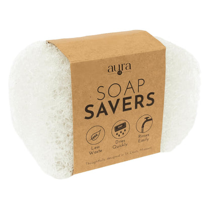 S&T INC. Bar Soap Holder for Kitchen, Bathroom, and Soap Dish, 4 Pack, White, 2.9 inches by 4.4 inches