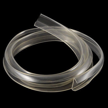 uxcell U Channel Edge Trim, 4.9ft Length Soft Rubber Guard Seal Strip Edge Protector Fit for 1-2mm Edge, (9/32" W x 5/32" H) Clear