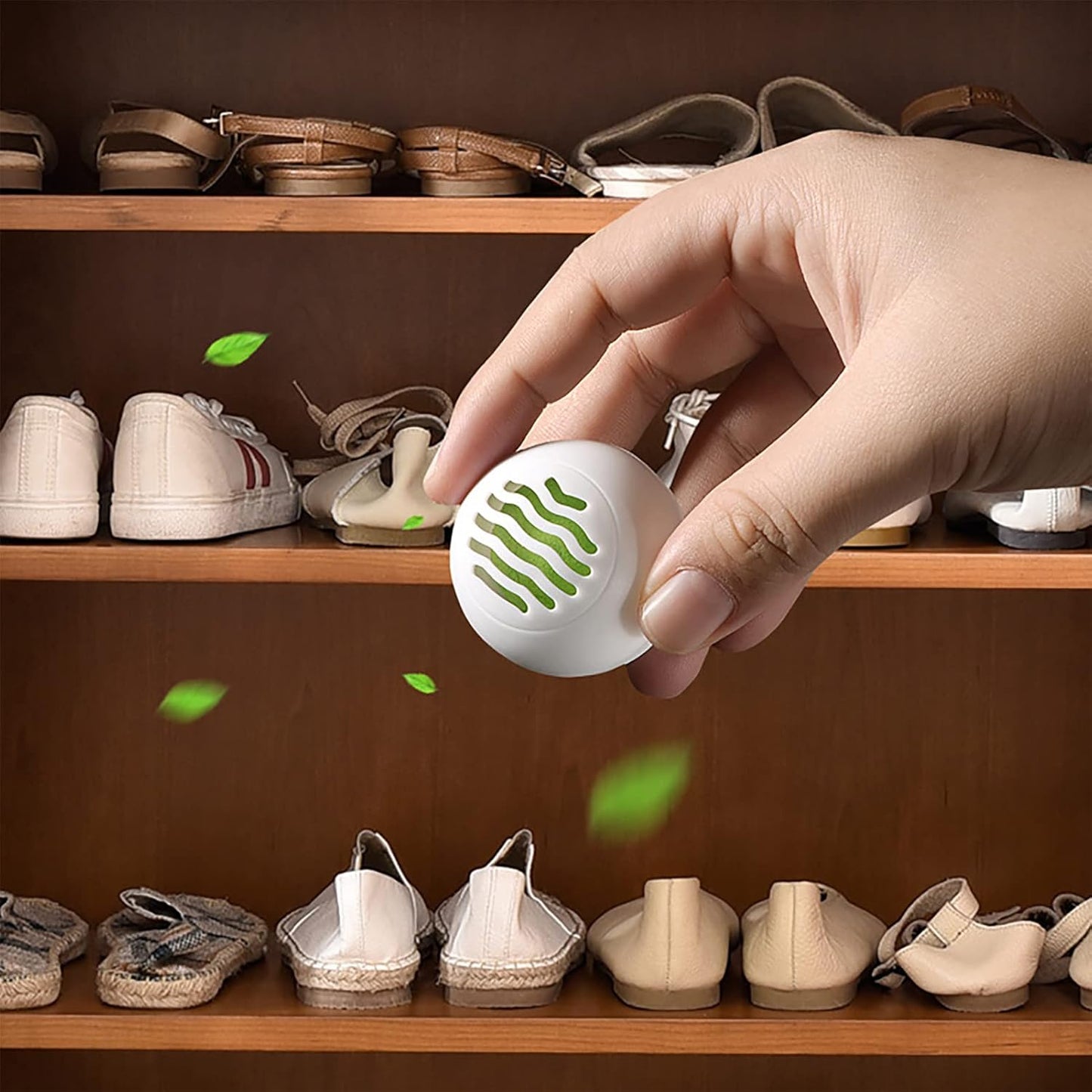 Deodorizer Balls, 8Pcs Shoe Deodorant Balls, Shoe Deodorizer, Shoes Ball Odor Eliminator, Shoes Odor Refreshing Car Air Freshener Ball for Gym Bags Closet Locker Luggage Cabinet
