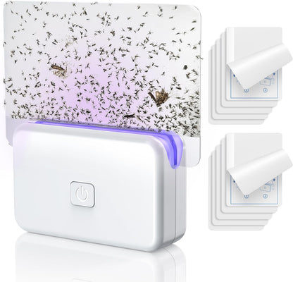 LFSYS Fruit Fly Traps for Indoors (1 Device+10 Refills) Plug in Fly Trap for Gnats, Fruit Flies, Flying Insects Sleek Design Indoor Safe