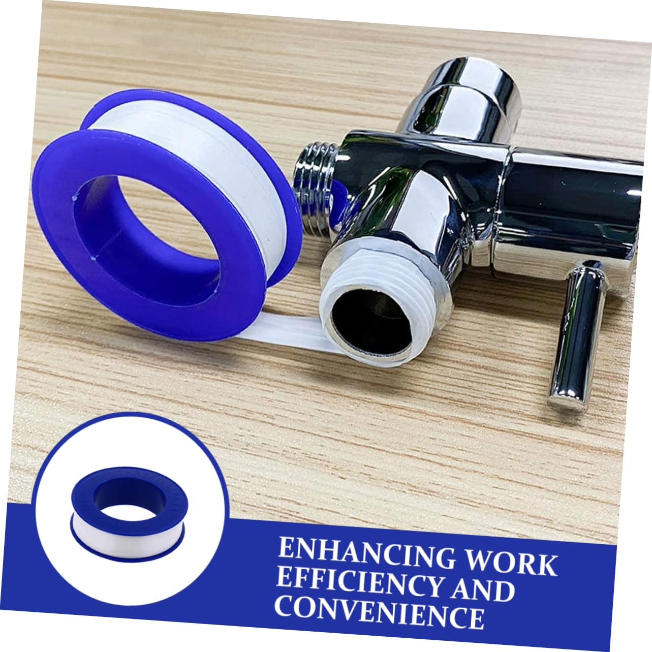 Cabilock 12rolls PTFE Thread Seal Tape for Plumbing High-Temperature Resistant Leak Water Sealing Tape for Pipe Connections for Plumbers and Home Repairs