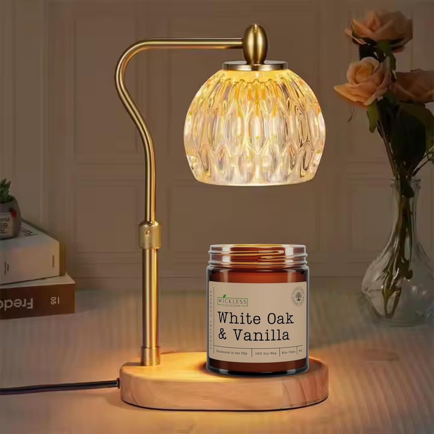 Wickless Vanilla Candles for Candle Warmer Lamp, Many Scents to Choose, 100% Non-Toxic Soy Wax, Scented Candle Melts for Warming Plate, Handmade in The USA (Velvet Vanilla)
