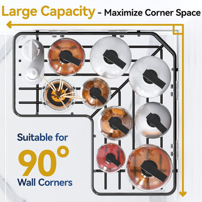 YASONIC Corner Shower Caddy, 5-Pack Adhesive Rustproof Stainless Steel Shower Organizer with Soap Holder, No Drilling Shower Shelf for Inside Shower, Dorm, Renters, Black